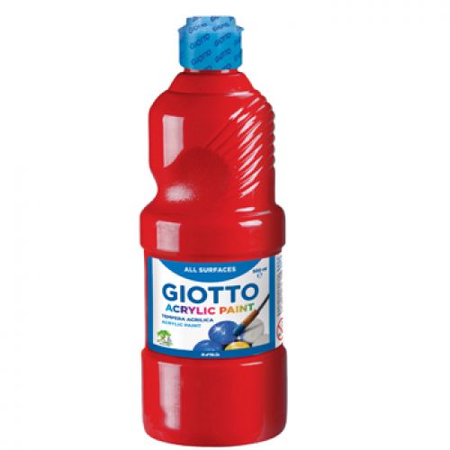 Guache Liquido Giotto Acrilico 500ml Vermelho , Giotto , 160533708 , 8000825969843